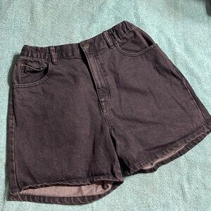 NWOT Pull & Bear black denim shorts 8